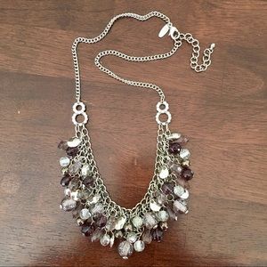 Silver and Purple Necklace- NY&Co